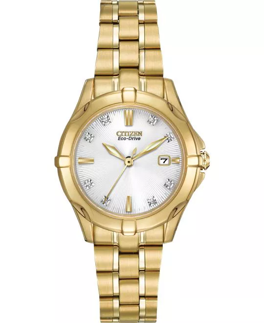 Citizen Women's Stainless Watch with Diamonds, 29.5mm