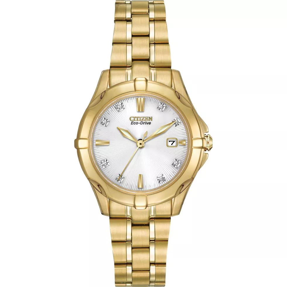 Citizen Women's Stainless Watch with Diamonds, 29.5mm