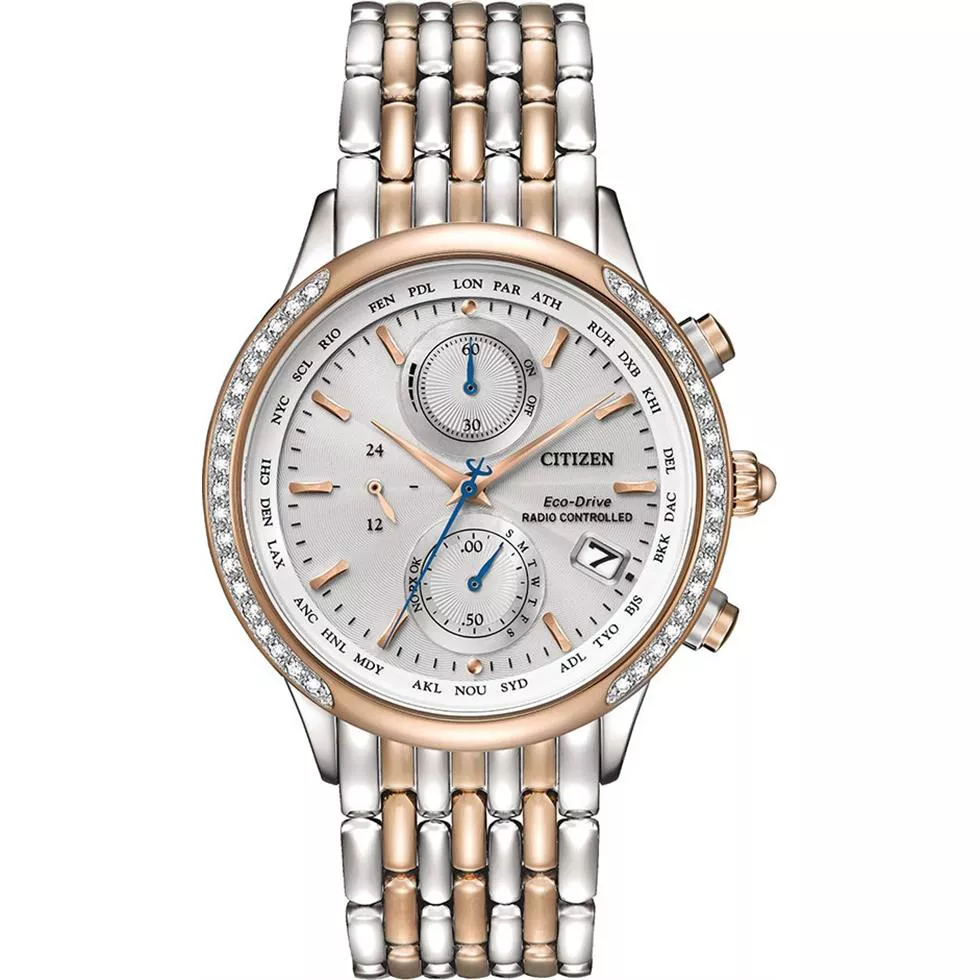 Citizen World Chronograph A-T Eco-Drive Watch 38mm