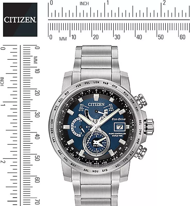 CITIZEN World Time A-T Perpetual Watch 44MM