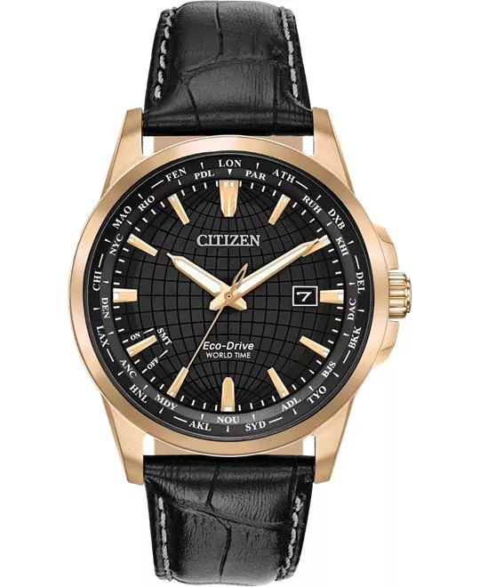 Citizen World Time Eco-Drive Watch 41mm 