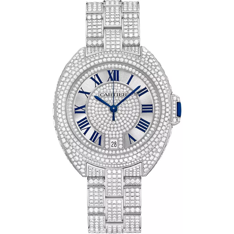 Cartier Clé De Cartier HPI00981 White Diamonds Watch 35