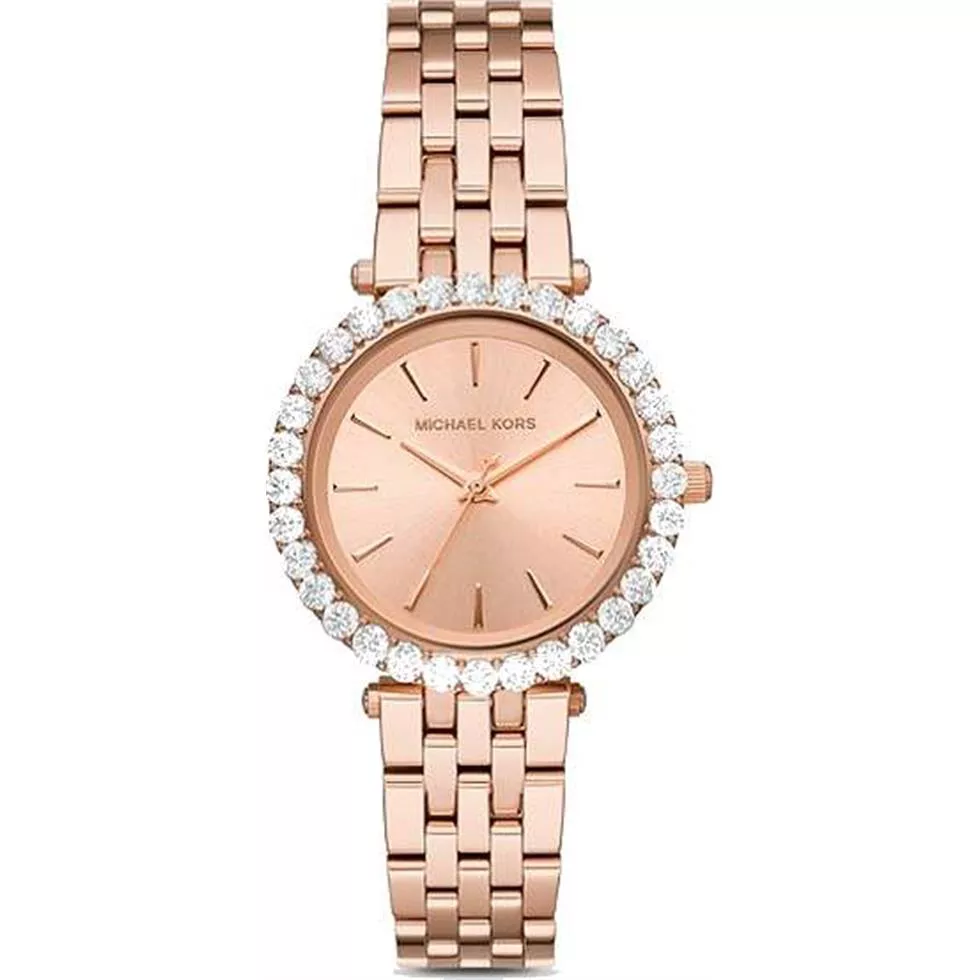 Darci Pavé Rose Gold-Tone Watch 34mm