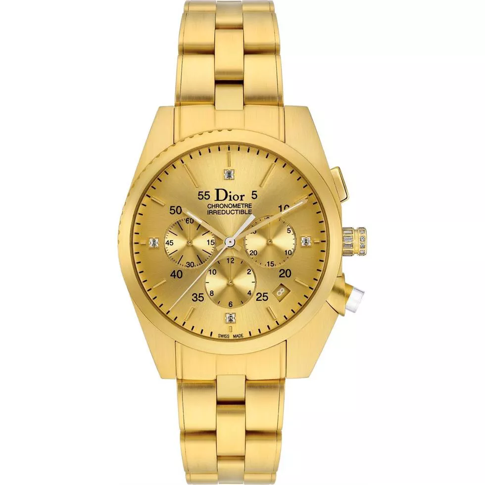 Christian Dior Chiffre Rouge CD084850M001 Gold Watch 38