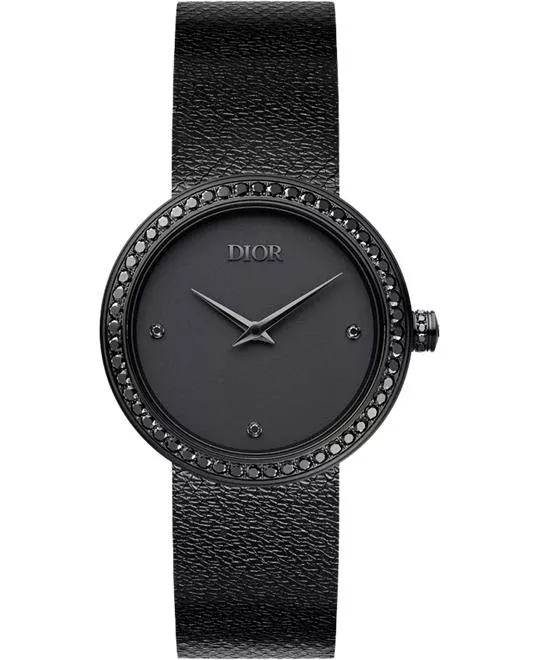 Dior La D De Dior Black Ultramatte Watch 34mm