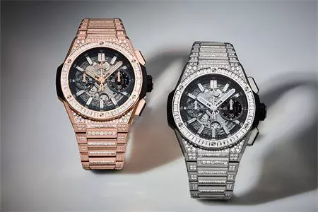 Hublot Phát Hành Các Phiên Bản Mới Của Big Bang Integrated Time Only Làm Bằng King Gold, Black Magic Và Kim Cương