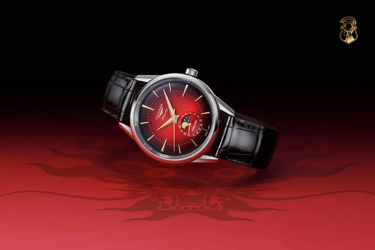 Longines - Đồng hồ màu đỏ red watch