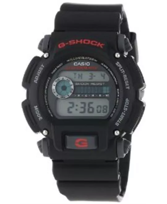 Men's G-Shock Black Stainless Steel and Resin Digital Watch