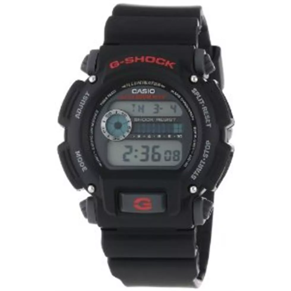 Men's G-Shock Black Stainless Steel and Resin Digital Watch