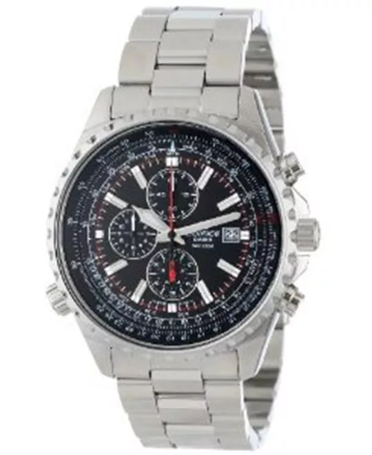 Men's  "Edifice" Stainless Steel Multi-Function Watch