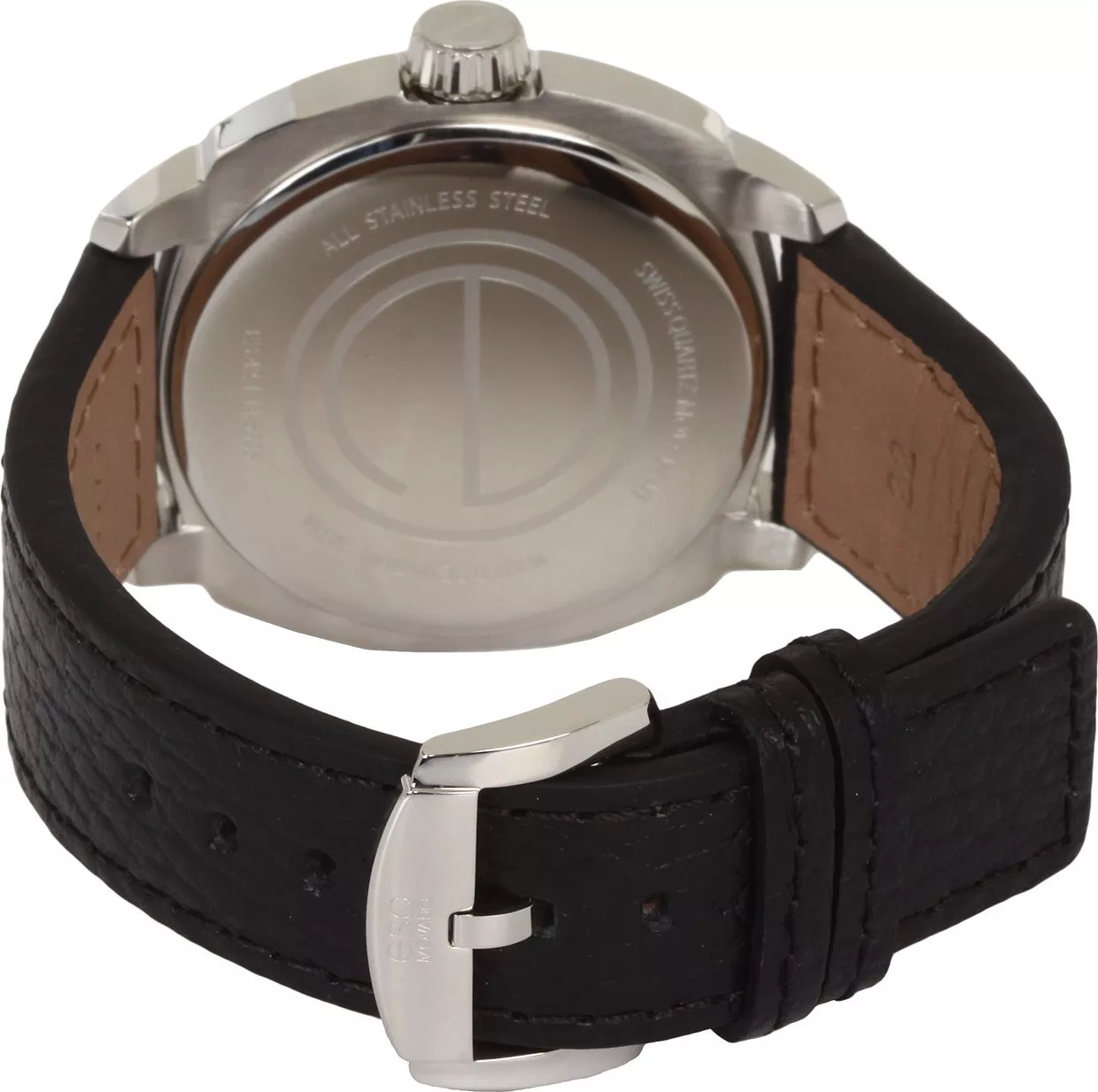 ESQ Movado Men's Swiss Excel Leather Watch 43mm 