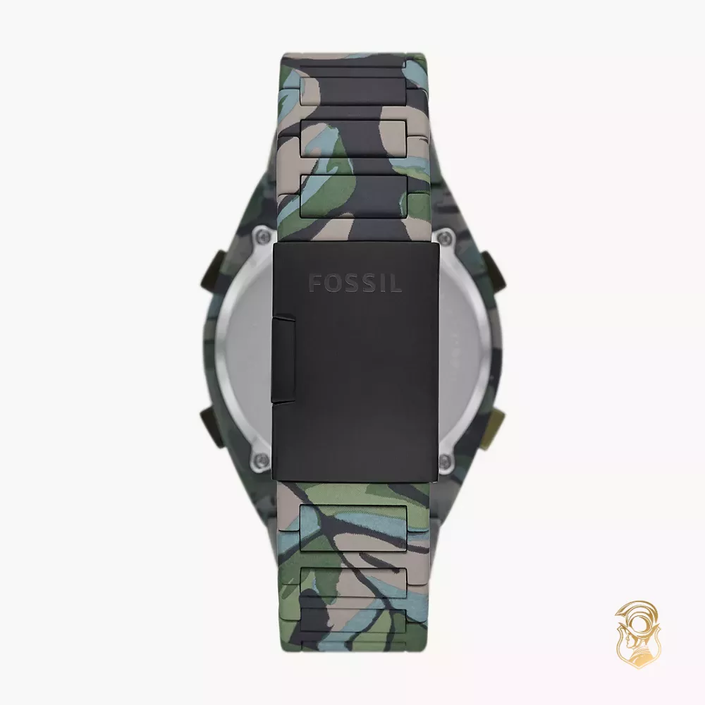 Everett Solar-Powered Digital Camo Watch 45MM