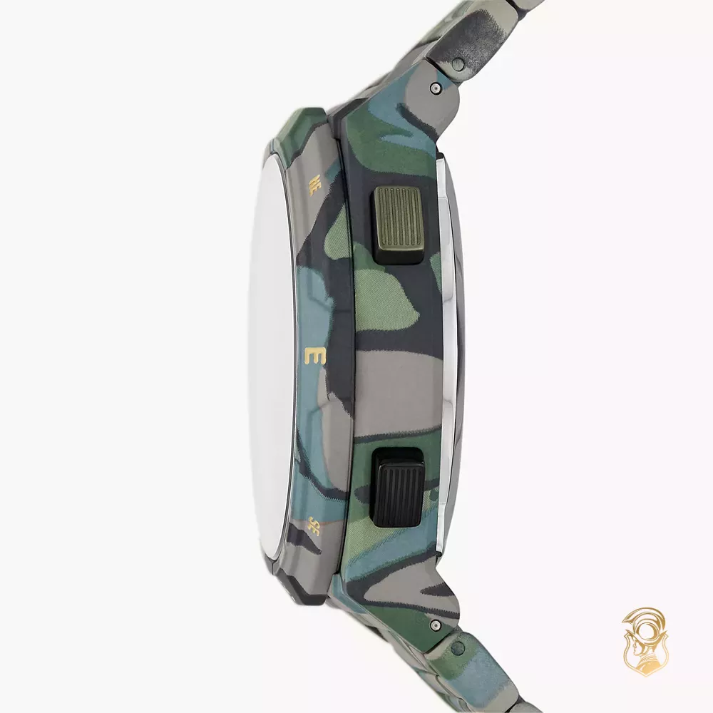 Everett Solar-Powered Digital Camo Watch 45MM