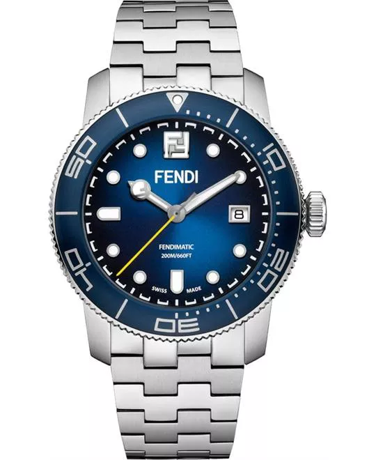 Fendi Aqua Automatic Diver Blue Watch 42mm