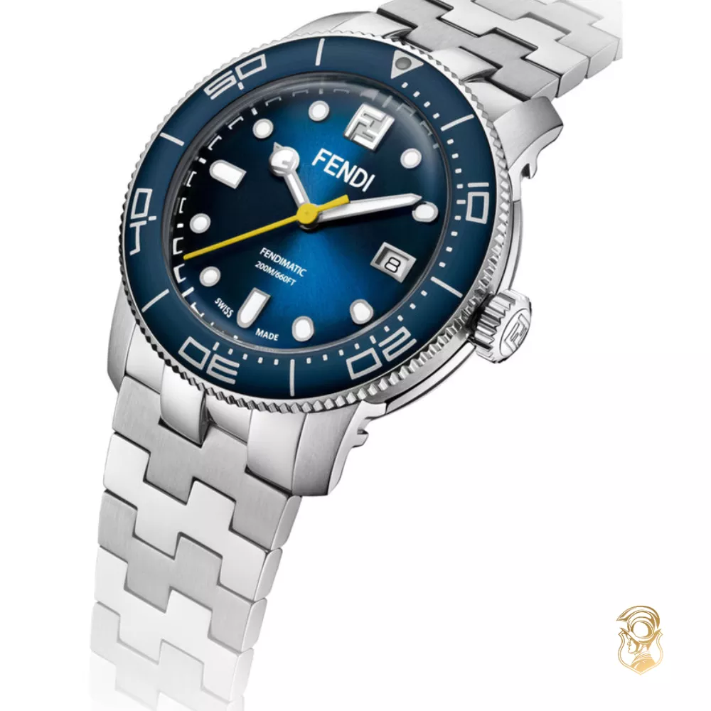 Fendi Aqua Automatic Diver Blue Watch 42mm