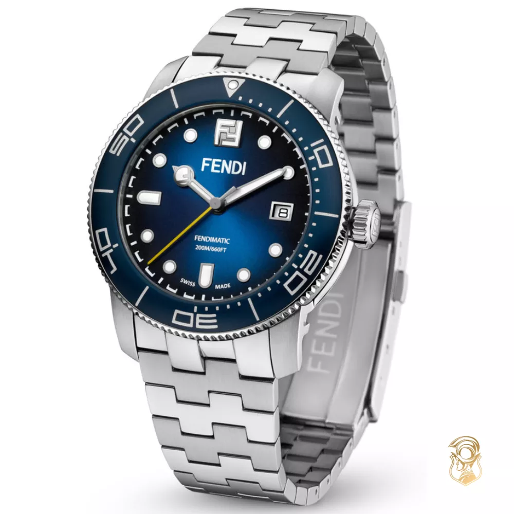 Fendi Aqua Automatic Diver Blue Watch 42mm