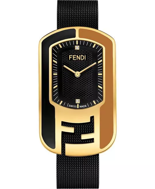 Fendi Chameleon F343431000D1 Diamond Watch 29x49.2mm