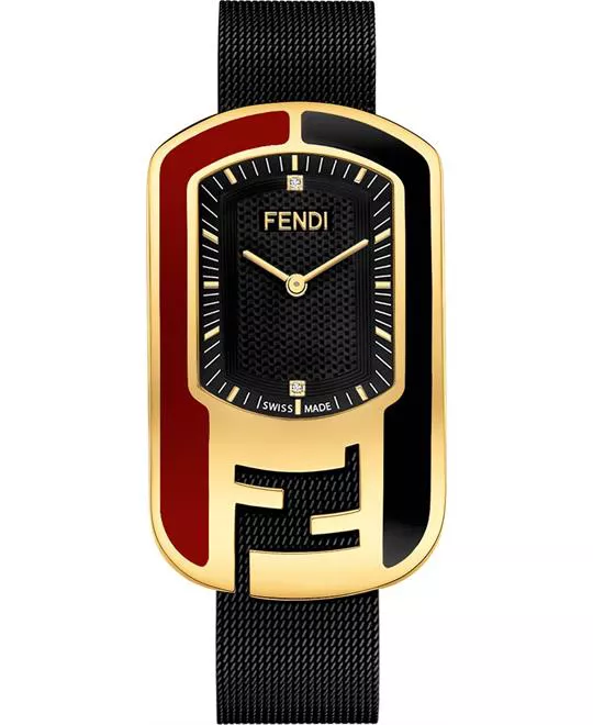 Fendi Chameleon F344431000D1 Black Watch 29x49.2 mm 