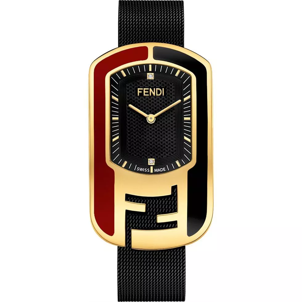 Fendi Chameleon F344431000D1 Black Watch 29x49.2 mm 