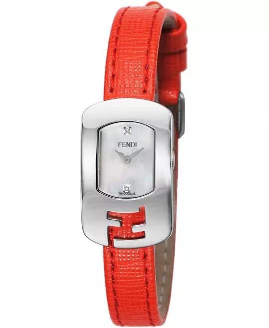 Fendi Chameleon White Dial Diamond Watch 20x31MM