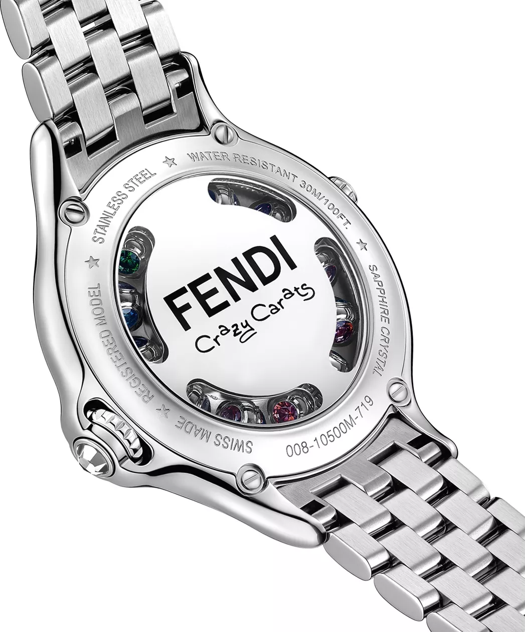 Fendi Crazy Carats F107021000B0T05 Diamond Watch 33mm