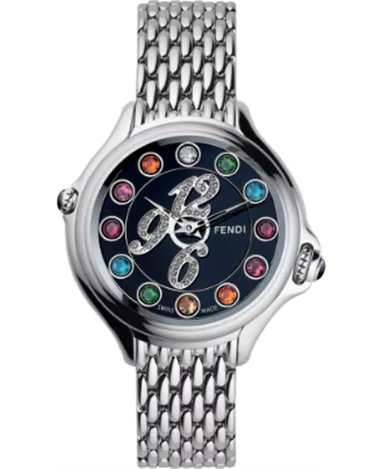 Fendi Crazy Carats FOR900GGGQEL Diamond Watch 33mm