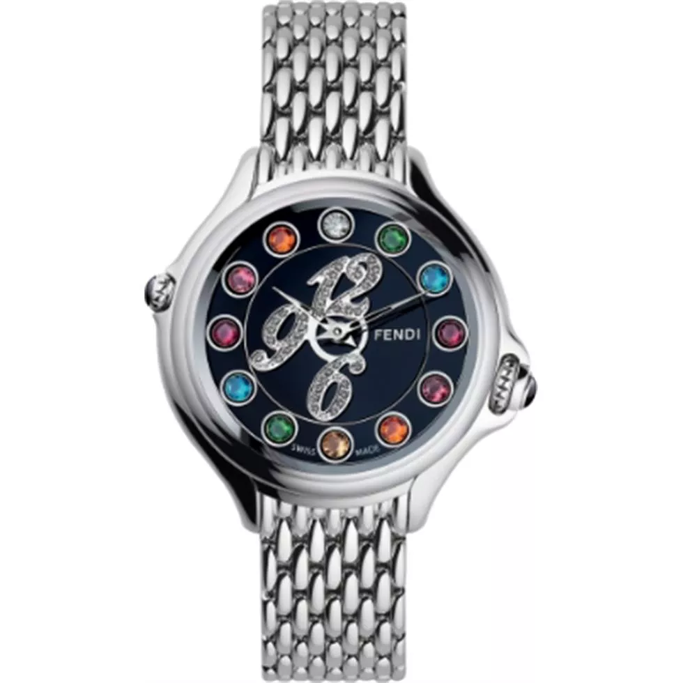 Fendi Crazy Carats FOR900GGGQEL Diamond Watch 33mm