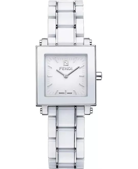 Fendi F622240 Ceramic Analog White Watch 30mm