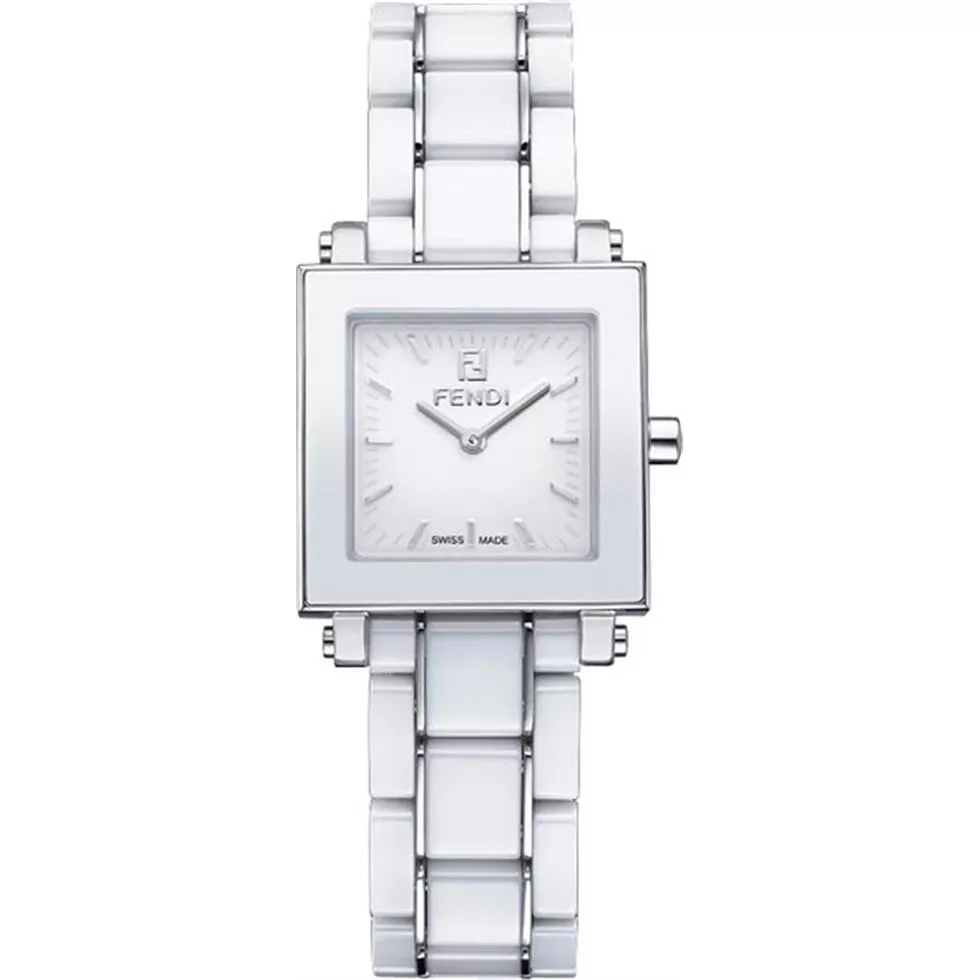Fendi F622240 Ceramic Analog White Watch 30mm