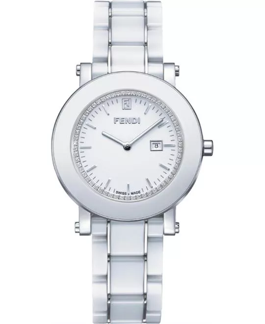 Fendi F642140D Ceramic Diamond Watch 38MM