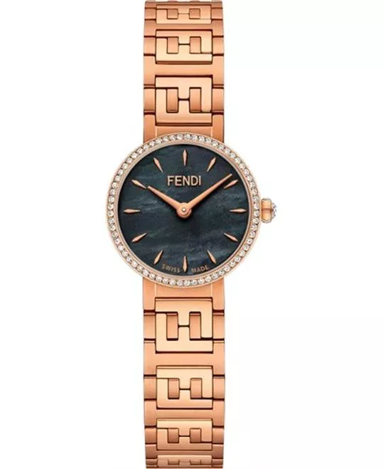 Fendi Forever Diamond Rose Gold Tone Watch 29mm