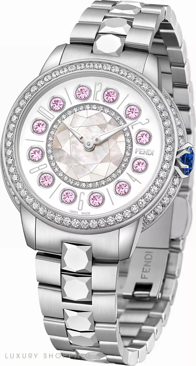 Fendi Ishine FOW808A12EF10RB Diamonds Watch 33mm