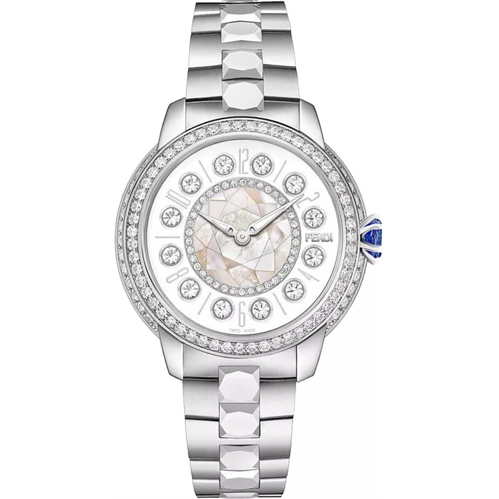 Fendi Ishine FOW808A12EF10RB Diamonds Watch 33mm