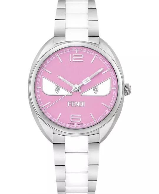 Fendi Momento F216037204D1 Diamond Bug Watch 34mm