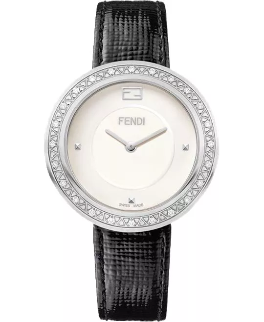 Fendi My Way FOR2991TRF0QZ1 Diamond Watch 36mm