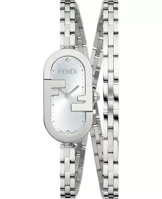 Fendi O’Lock Vertical Oval Watch 14.8x 28.3mm