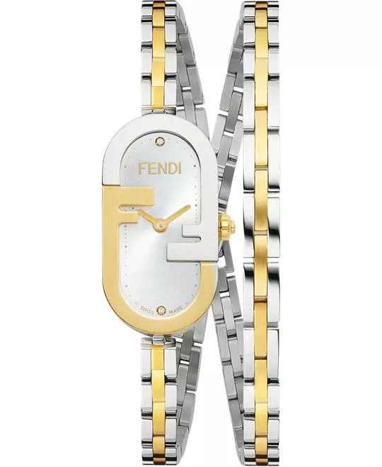 Fendi O’Lock Vertical Oval Watch 14.8x28.3mm 