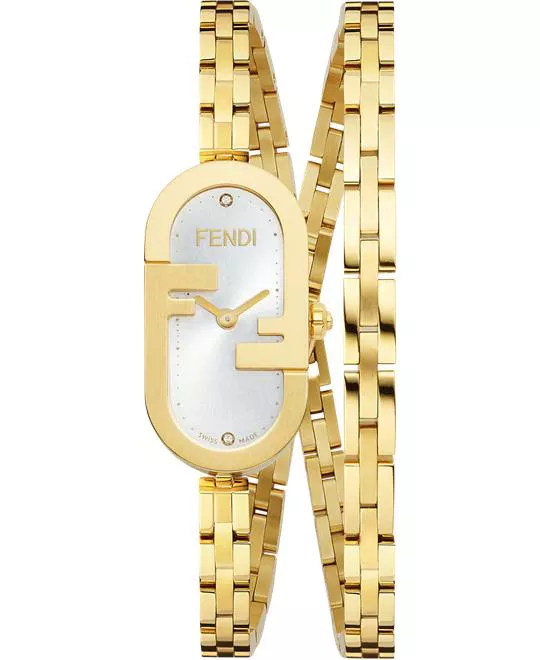 Fendi O’Lock Vertical Oval Watch 14.8x28.3mm