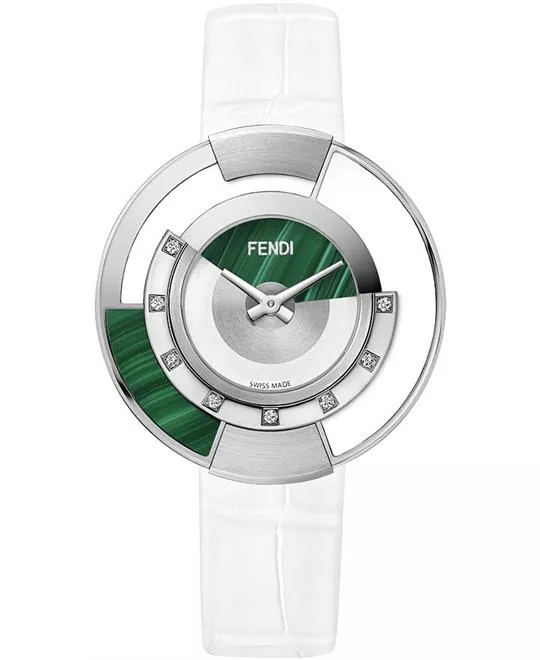 Fendi Policromia White Ceramic Watch 38mm