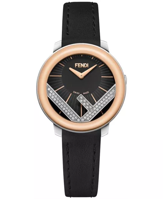 Fendi Run Away Leather Watch 28mm