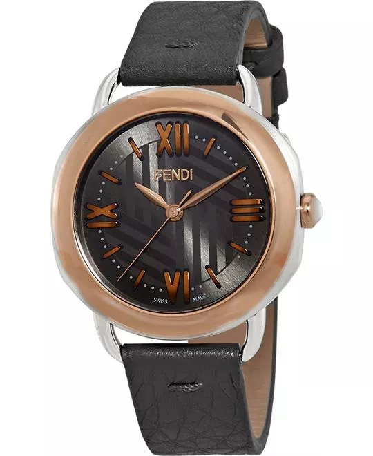 FENDI SELLERIA 8022360H0-GY ANTHRACITE WATCH 36MM