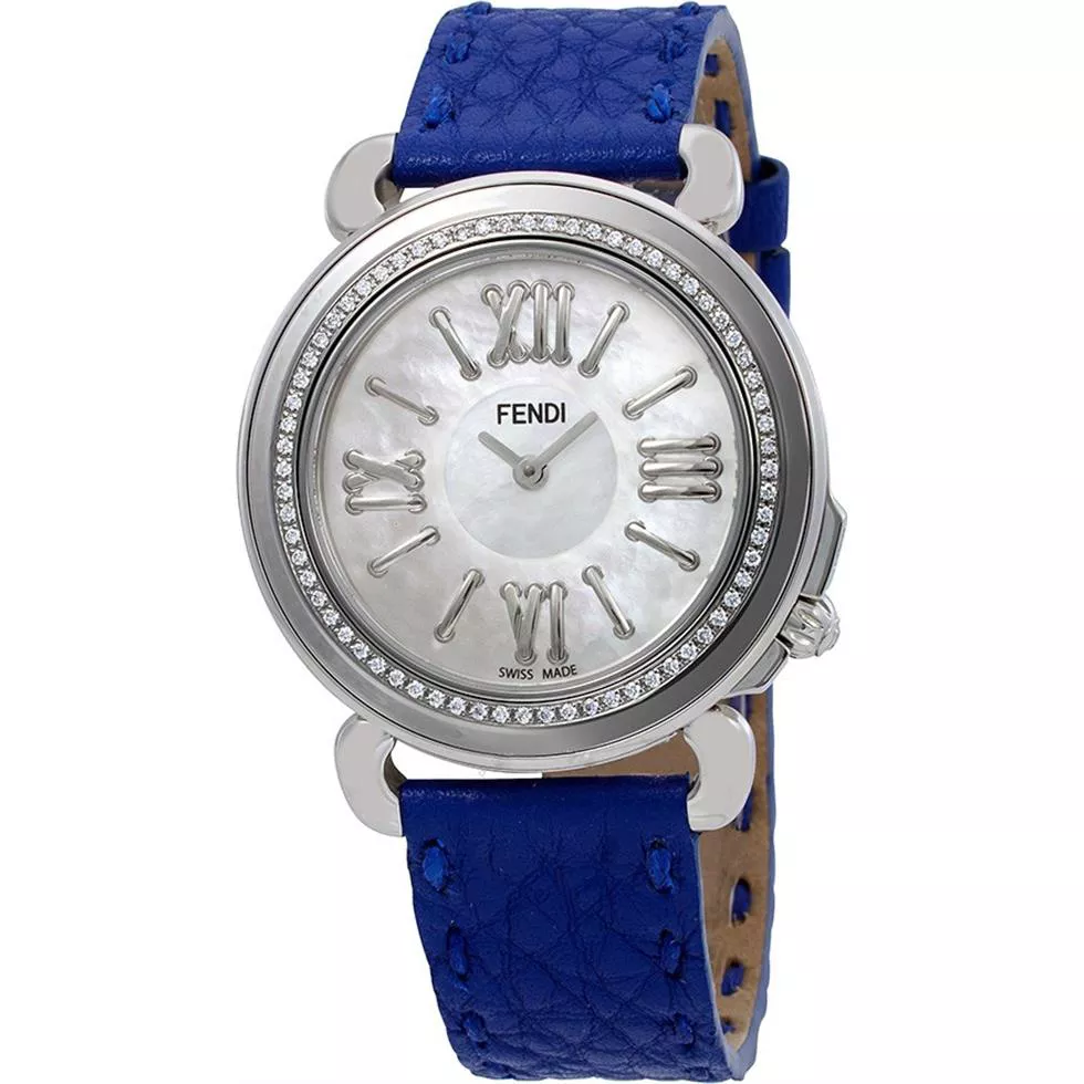 Fendi Selleria F8010345H0C0 Diamond Watch 37mm