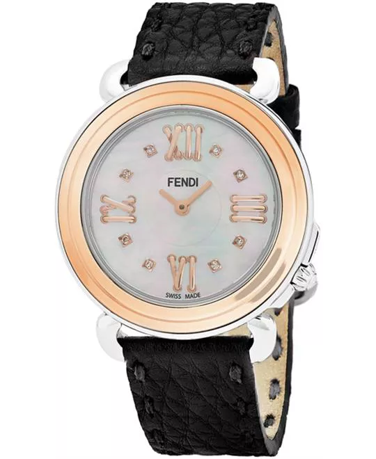 Fendi Selleria F8012345H0D1 Diamond Watch 37mm