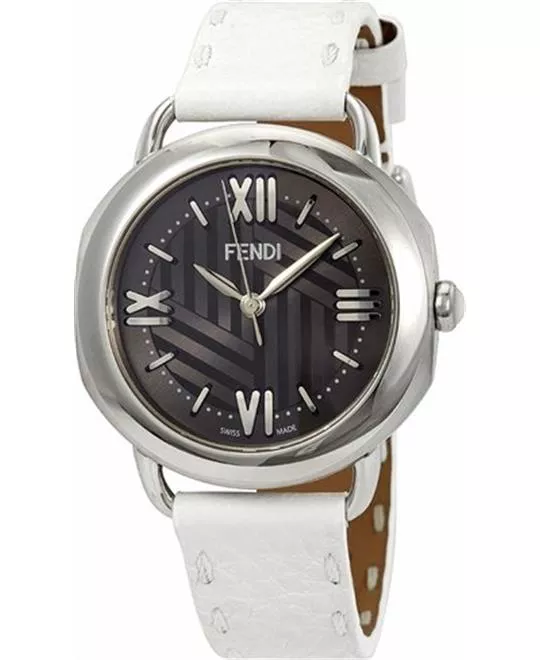 FENDI SELLERIA F8020360H0-WH ANTHRACITE SUNRAY WATCH 36MM