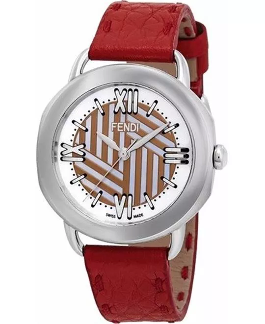 FENDI Selleria F8110355H0-RD Red Watch 36mm