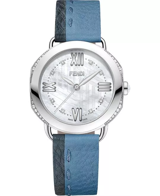 Fendi Selleria FOR354XXUF03AD Diamond Watch 36mm