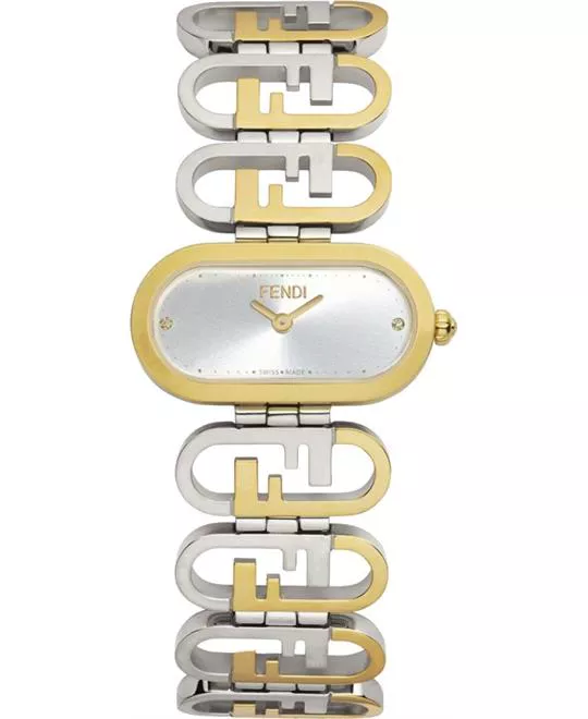 Fendi Womens Two--Tone Watch 15mm 