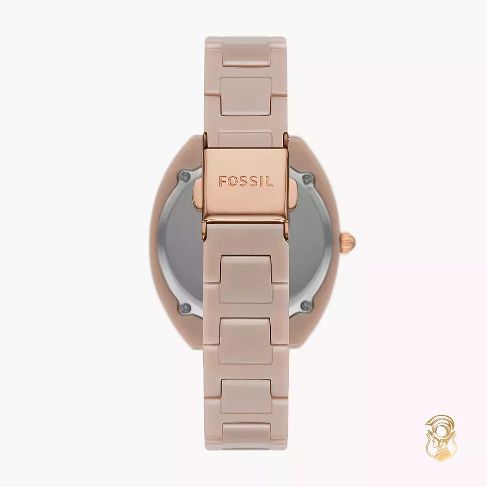 Fossi Gabby Three-Hand Date Salted Caramel Watch 34MM