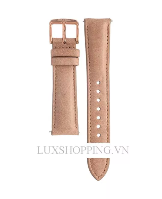 Fossil Beige Leather Strap 18mm