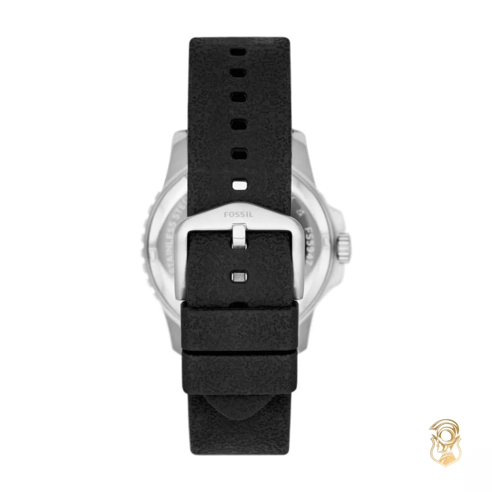 Fossil Black Silicone Watch 42mm